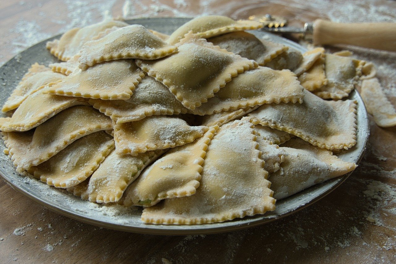 ravioli, mouth pockets, pasta, noodles